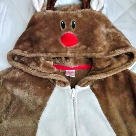 COPY - Rudolph the red nose reindeer Onesie/Pajamas. - Picture 2 of 12